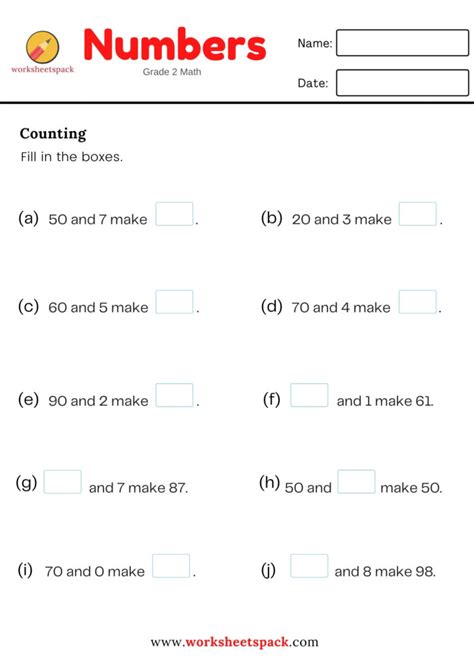 Image result for Grade 2 Counting Worksheets