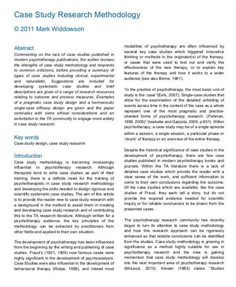 Image result for Case Study Research Paper Example