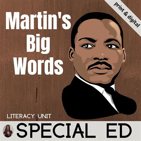 Martin's Big Words Literacy Unit for Special Education | Black History ...