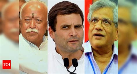 Rahul Gandhi: RSS may invite Rahul, Yechury for lecture series by Mohan ...