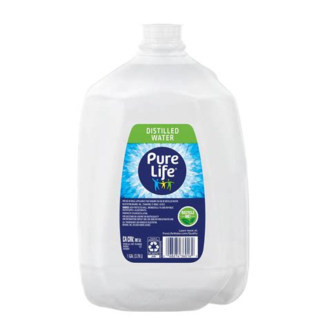 Pure Life Distilled Water, 128 oz. Bottle, 6/Pack (NLE12532472) | Quill.com