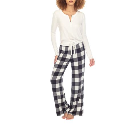 Honeydew Women's Waffle Knit Pajama Set - Walmart.com