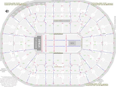 Portland Moda Center seating chart - Detailed seat & row numbers end ...