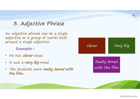 Phrases and Types: English ESL powerpoints
