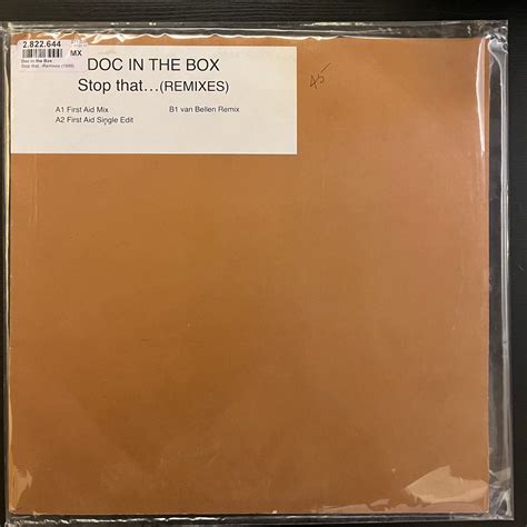 Doc In The Box - Stop That... (Remixes) (Used Vinyl - VG+) KG Marketpl ...