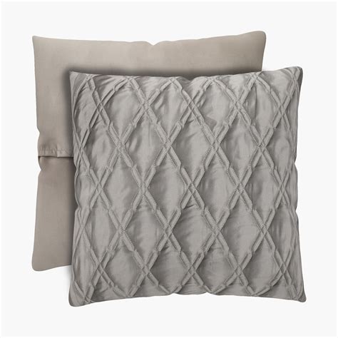 Buy Marshmallow Quilted Cushion Cover 65 x 65 Cm - Set of 2 from Home ...