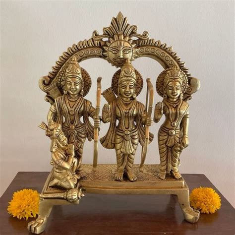 Ram Darbar Brass Murti For Home- Large size – PujaNpujari