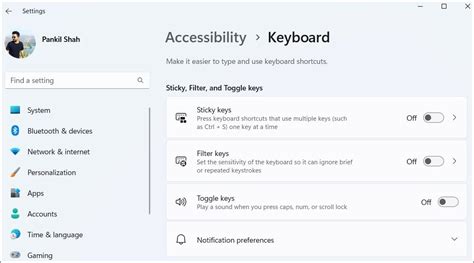 Image result for Filter Keys Keyboard Shortcut