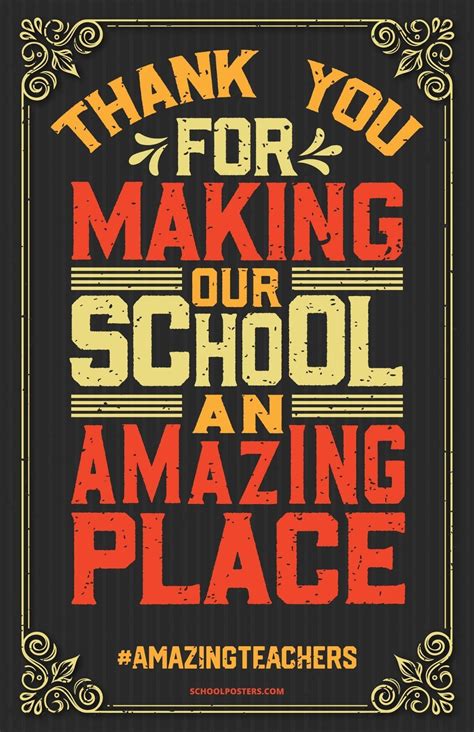 Teacher Appreciation Poster | Teacher appreciation poster, Appreciation ...