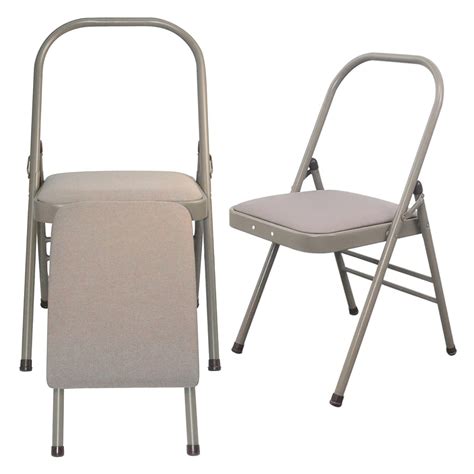Buy Nisorpa Yoga Auxiliary Foldable Chair with Lumbar Back Support ...
