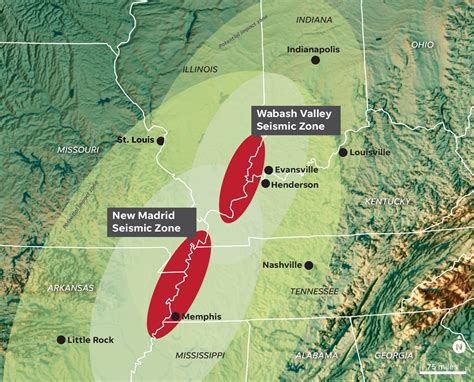 New Madrid Earthquake Zone Map
