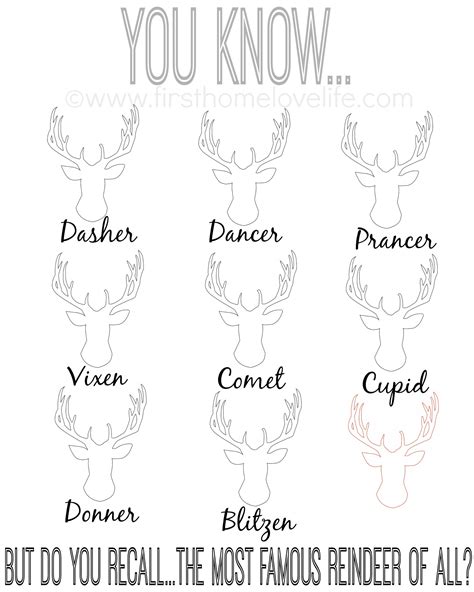 Reindeers Names Song