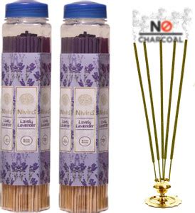 Nivira Long-Lasting Lavender Fragrance (No Smoke)Agarbatti Incense ...