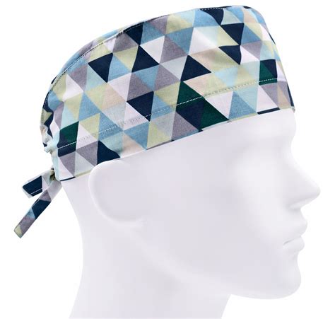 Mens Scrub Caps, Surgical Cap, Scrub Hats, Surgery Hat, Geometry Green ...