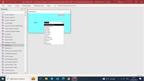 How to Add a Drop Down Box in Access 的图像结果