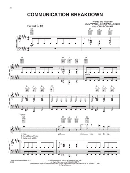 Image result for LED Zeppelin Communication Breakdown Studio Version