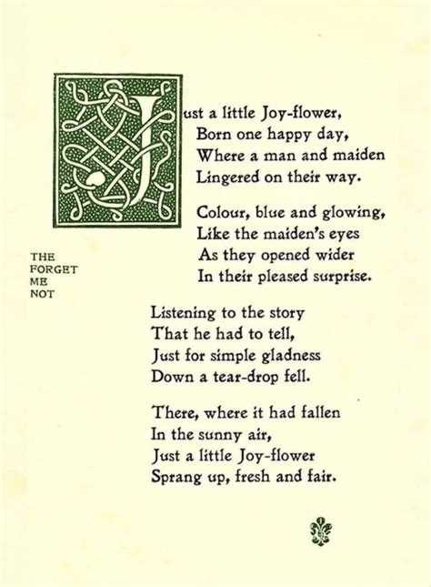 The Forget-me-not Poem