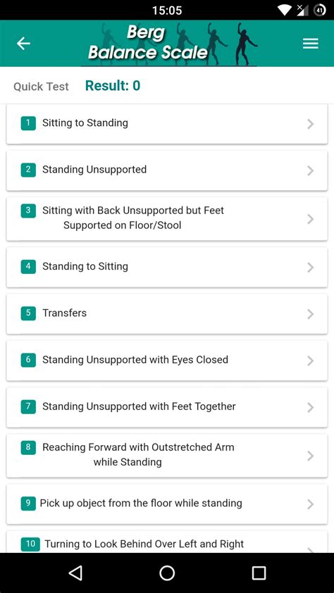 Berg Balance Scale APK for Android Download