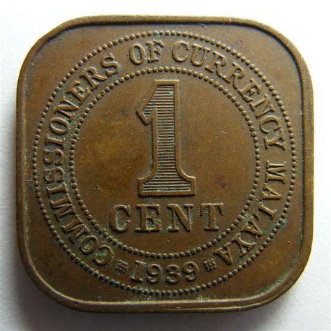 Malaya 1939 One Cent King George VI Coin – Gumnut Antiques
