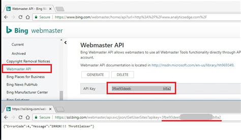 Image result for Bing Webmaster Tools API