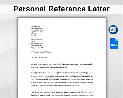 Image result for How to Write a Personal Reference Letter