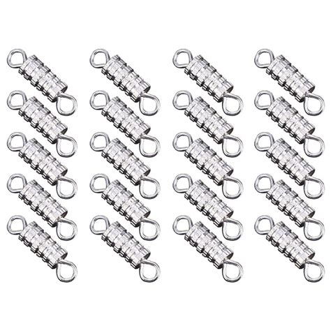 ARTIBETTER 60Pcs Barrel Screw Clasps Screw Type Clasp Screw Twist ...