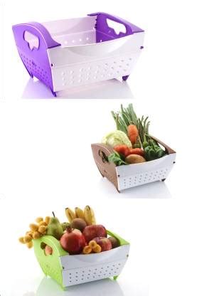 ROXA Multipurpose Folding Vegetable Colander & Fruit Basket, Easy Wash ...