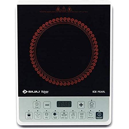 Buy Bajaj ABS Majesty Slim 2100-Watt Induction Cooktop (Black) Online ...
