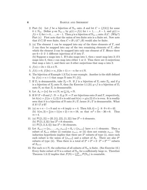 Introduction to Real Analysis 4th Edition Bartle Solutions Manual | PDF