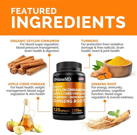 Buy 5-in-1 Organic Ceylon Cinnamon Capsules 2355mg with Apple Cider ...