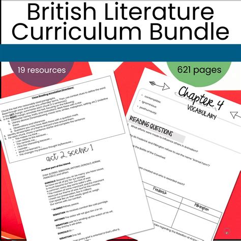 7 Units for a Complete Brit Lit Curriculum - Windows into Literature