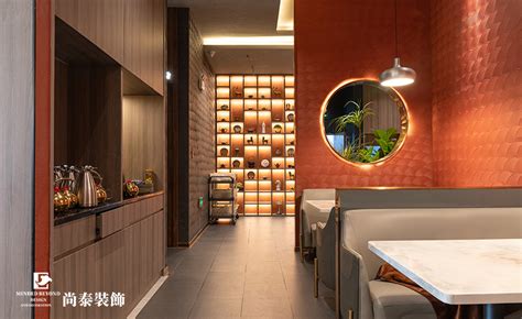 12万元餐饮空间140平米装修案例_效果图 - 中式快餐店 - 设计本