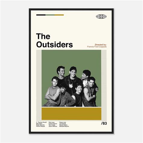 The Outsiders Poster, The Outsiders Movie Print, Movie Poster - Citiesbox