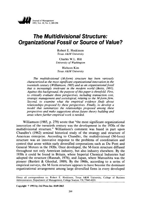 Multidivisional Structure 的图像结果