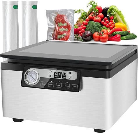 spoonlemon 12 inch Chamber Vacuum Sealer, 7.6QT Automatically ...