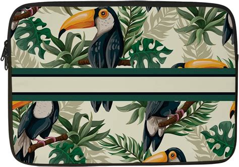 Crazyify Toucan Bird Printed Laptop Sleeve/Laptop Case Cover/Laptop Bag ...