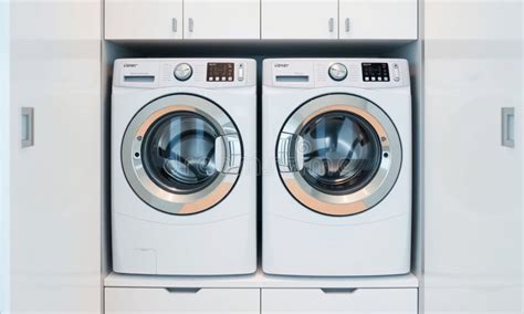 Side-by-Side Top-Load Washer and Dryer Minimalist HD Wallpaper
