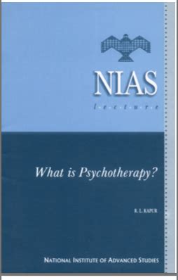 What is Psychotherapy? | National Institute of Advanced Studies