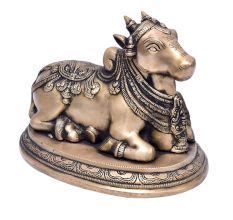 Bronze Nandi Figurine | Nandi Statue for Decoration | Bronze Statue ...