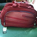 Buy Priority ARC 51 cm Red Polyester 2 Wheel Duffle Trolley Bag ...