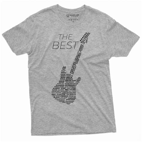 Men'S Guitar Player T-Shirt Music Band Country Rock Jazz Shirt ...