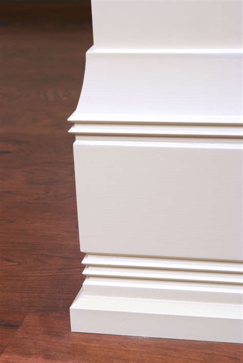 Custom Painted Poplar Baseboard and Shoe Molding Detail