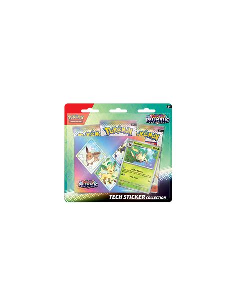 Scarlet & Violet 8.5 Prismatic Evolutions: Leafeon Tech Sticker ...