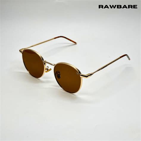 Classic Metal - Brown Gold Round Sunglasses - RB2419 - Rawbare — Rawbare