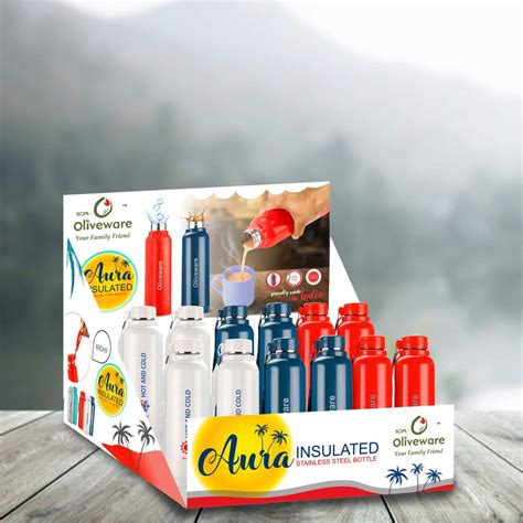 Aura Insulated Steel Bottle - 690 ML – Oliveware India