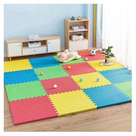 IGNITE WEIGHTS® Exercise Puzzle Gym Mat: Interlocking EVA Foam Floor ...
