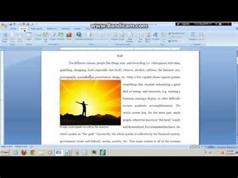 How to Correctly Add Text Boxes and Pictures in a Microsoft Word 2007 Document - YouTube