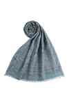 Buy Blue Vintage Arum Lily Tahani Woven Stole by SHINGORA Online at Aza ...