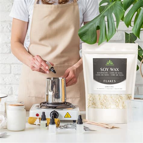 Best Candle Making - Soy Wax Flakes, Waxcanpy Natural Candle Wax Review