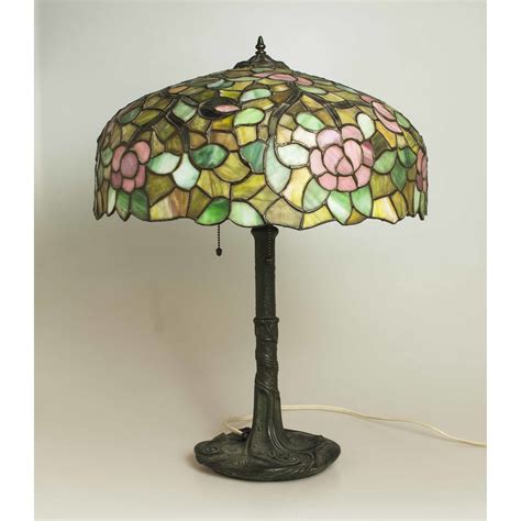 Art Nouveau Bronze Lamp, Attrib. Chicago Mosaic Lamps | Witherell's ...